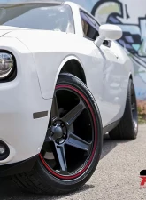 FSW Flow Forged Demon Style - F155 Wheel 20x10.5 5x115 25mm Satin Black/Red Pin Stripe                                     - F155200590+25 - Image 6