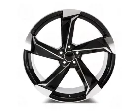 OE S5 Style - RA56 Wheel 20x9 5x112 35mm Machined Face Black Outline