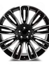 OE Velar Style - RL16 Wheel 22x9.5 5x120 48mm Machined Face Black Outline                                     - RL16229521+48 - Image 6