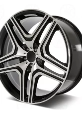 OE GL63 Style - RM31 Wheel 20x9.5 5x130 48mm Machined Face Black Outline                                     - RM31209530+48 - Image 2