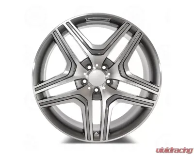 OE GL63 Style - RM32 Wheel 20x9.5 5x112 45mm Machined Face Gunmetal Outline - RM32209543+45