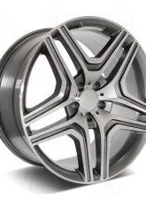 OE GL63 Style - RM32 Wheel 20x9.5 5x112 45mm Machined Face Gunmetal Outline                                     - RM32209543+45 - Image 3