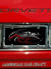 American Car Craft Tag Plate Perforated Rear Chevrolet Corvette 1997-2004                                     - ACC-032020 - Image 3