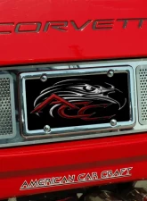 American Car Craft Tag Plate Perforated Rear Chevrolet Corvette 1997-2004                                     - ACC-032020 - Image 3