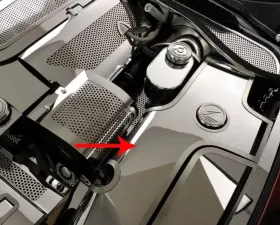 American Car Craft Auto Transmission Window Wash Fluid Tank Cover & Chrome Cap Covers Chevrolet Corvette C5 | Z06 1997-2004