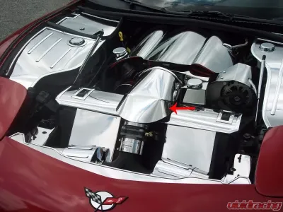 American Car Craft Polished Factory Tube Air Bridge Cover Chevrolet Corvette C5 | Z06 1997-2004 - ACC-033043