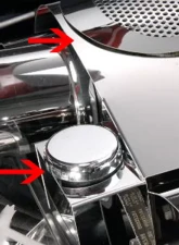 American Car Craft Polished Throttle Body Power Steering w/Cap Cover Chevrolet Corvette C5 | Z06 1997-2004                                     - ACC-033046 - Image 2