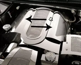 American Car Craft Fuel Rail Covers Perforated Replacement Style w/Cap Cover Chevrolet Corvette C5 | Z06 1999-2004
