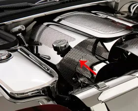 American Car Craft Fuel Rail Perforated Passenger Replacement Cover End Cap Chevrolet Corvette C5 | Z06 1999-2004