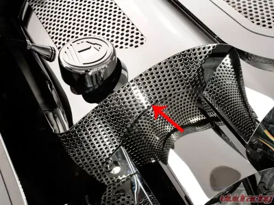 American Car Craft Fuel Rail Perforated Passenger Replacement Cover End Cap Chevrolet Corvette C5 | Z06 1999-2004 - ACC-033049