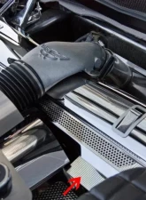 American Car Craft Radiator Cover Perforated Chevrolet Corvette 1997-2004                                     - ACC-033058 - Image 3