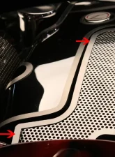 American Car Craft Inner Fender Accent Plates Perforated Chevrolet Corvette 1997-2004                                     - ACC-033071 - Image 2