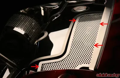 American Car Craft Inner Fender Accent Plates Perforated Chevrolet Corvette 1997-2004 - ACC-033071