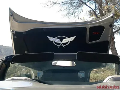 American Car Craft Hood Badge Stainless Emblem fits factory hood pad Chevrolet Corvette 1997-2004 - ACC-033080