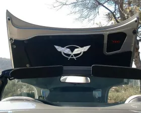 American Car Craft Hood Badge Stainless Emblem fits factory hood pad Chevrolet Corvette 1997-2004