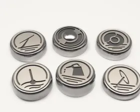 American Car Craft Cap Cover Set Executive Series Standard 6pc Chevrolet Corvette 1997-2004