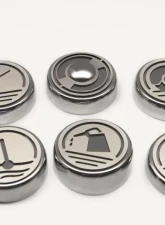 American Car Craft Cap Cover Set Executive Series Standard 6pc Chevrolet Corvette 1997-2004                                     - ACC-033082 - Image 2