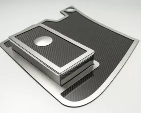 American Car Craft Battery Fuse Box Cover Real Carbon Fiber w/Satin Trim Chevrolet Corvette 1997-2004