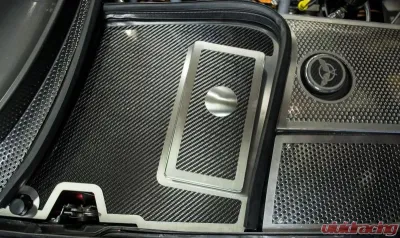 American Car Craft Battery Fuse Box Cover Real Carbon Fiber w/Satin Trim Chevrolet Corvette 1997-2004 - ACC-033089