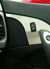 American Car Craft Door Lock Trim Plate Satin w/option button 2pc Chevrolet Corvette 2005-2013                                     - ACC-041021 - Image 3