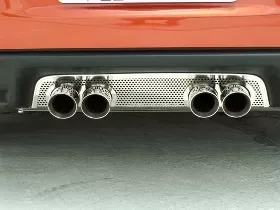American Car Craft Exhaust Filler Panel Stock Exhaust Perforated Chevrolet Corvette 2005-2013 - ACC-042002