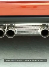 American Car Craft Exhaust Filler Panel Stock Exhaust Perforated Chevrolet Corvette 2005-2013                                     - ACC-042002 - Image 3