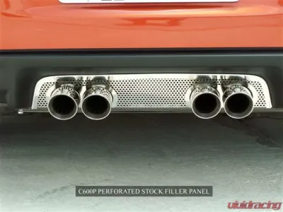 American Car Craft Exhaust Filler Panel Stock Exhaust Perforated Chevrolet Corvette 2005-2013 - ACC-042002