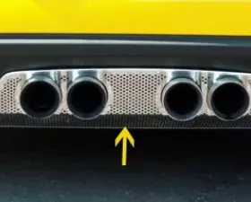 American Car Craft Exhaust Filler Panel NPP Exhaust Perforated Chevrolet Corvette 2005-2013
