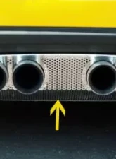 American Car Craft Exhaust Filler Panel NPP Exhaust Perforated Chevrolet Corvette 2005-2013                                     - ACC-042005 - Image 3