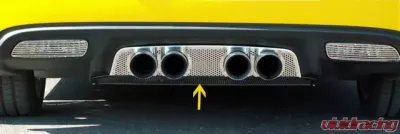 American Car Craft Exhaust Filler Panel NPP Exhaust Perforated Chevrolet Corvette 2005-2013 - ACC-042005