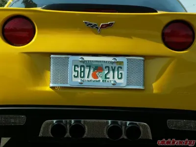 American Car Craft Exhaust Filler Panel NPP Exhaust Perforated Chevrolet Corvette 2005-2013 - ACC-042005