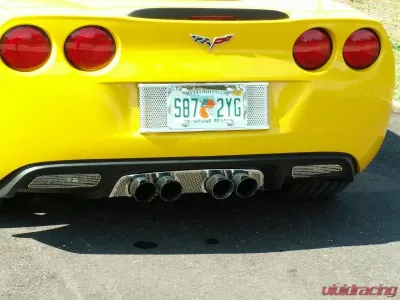 American Car Craft Exhaust Filler Panel NPP Exhaust Perforated Chevrolet Corvette 2005-2013 - ACC-042005