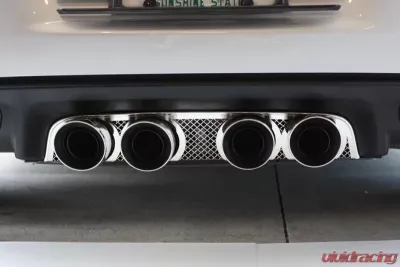 American Car Craft Exhaust Filler Panel Corsa 4.0 Twin 4 Tip Laser Mesh Chevrolet Corvette C6 2005-2013 - ACC-042015