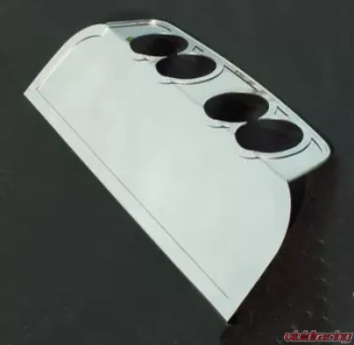 American Car Craft Exhaust Filler Panel BB RTE 66 4" Round Quad Polished Chevrolet Corvette C6 2005-2013 - ACC-042022