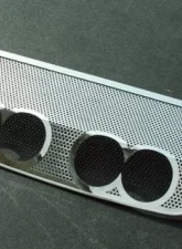 American Car Craft Exhaust Filler Panel BB RTE 66 4" Round Quad Perforated Chevrolet Corvette C6 2005-2013                                     - ACC-042023 - Image 2