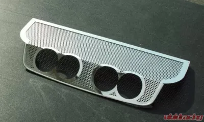 American Car Craft Exhaust Filler Panel BB RTE 66 4" Round Quad Perforated Chevrolet Corvette C6 2005-2013 - ACC-042023