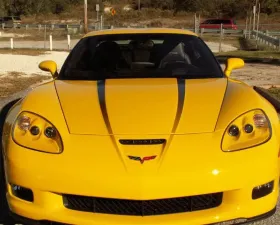 American Car Craft 2Pc Graphic Fade Hood Chevrolet Corvette C6 2005-2013