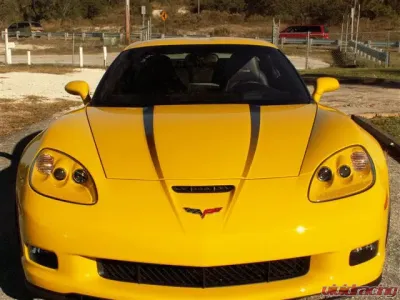 American Car Craft 2Pc Graphic Fade Hood Chevrolet Corvette C6 2005-2013 - ACC-042030