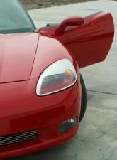 American Car Craft Chrome ABS Aggressive Style Eyebrow Kit Chevrolet Corvette C6 2005-2013                                     - ACC-042033 - Image 3