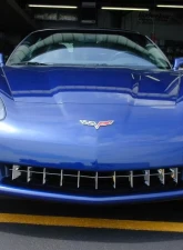 American Car Craft Front Polished Retro Style Grille Chevrolet Corvette C6 2005-2012                                     - ACC-042038 - Image 2