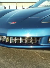 American Car Craft Front Polished Retro Style Grille Chevrolet Corvette C6 2005-2012                                     - ACC-042038 - Image 3
