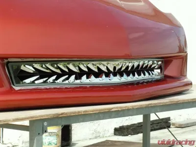 American Car Craft Polished Stainless Steel Shark Tooth Style Front Grille Chevrolet Corvette C6 2005-2013 - ACC-042039