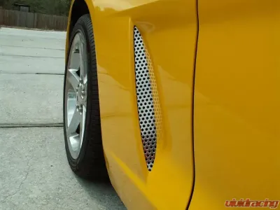 American Car Craft 2Pc Vent Grilles Perforated Side Chevrolet Corvette C6 2005-2013 - ACC-042052