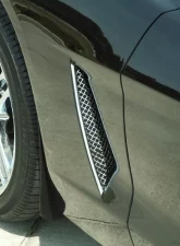 American Car Craft 2Pc Vent Grilles Laser Mesh Side Chevrolet Corvette C6 2005-2013                                     - ACC-042053 - Image 2