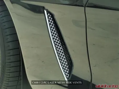 American Car Craft 2Pc Vent Grilles Laser Mesh Side Chevrolet Corvette C6 2005-2013 - ACC-042053