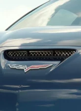 American Car Craft Hood Vent Grilles Laser Mesh Chevrolet Corvette Z06 2006-2013                                     - ACC-042057 - Image 2