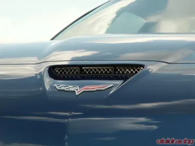 American Car Craft Hood Vent Grilles Laser Mesh Chevrolet Corvette Z06 2006-2013 - ACC-042057