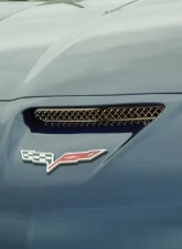 American Car Craft Hood Vent Grilles Laser Mesh Chevrolet Corvette Z06 2006-2013                                     - ACC-042057 - Image 3