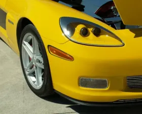 American Car Craft Driving Light Covers Polished Billet Style Chevrolet Corvette C6 Z06 | ZR1 | GS 2006-2013