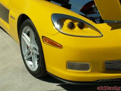 American Car Craft Driving Light Covers Polished Billet Style Chevrolet Corvette C6 Z06 | ZR1 | GS 2006-2013 - ACC-042062
